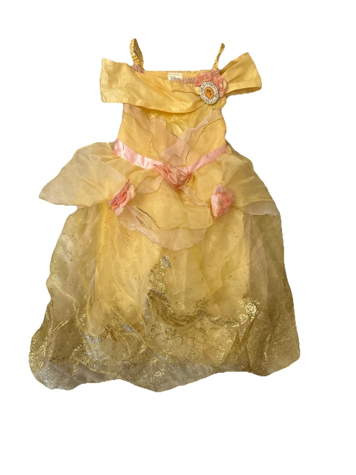 Disney Beauty & The Beast Belle Princess Size Xs(4) Belle Costume Halloween Play - Image 1 of 4