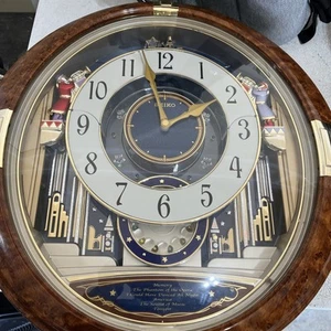 Seiko Melodies In Motion Angels Wall Clock Motion Lights Music Broadway Works - Picture 1 of 11