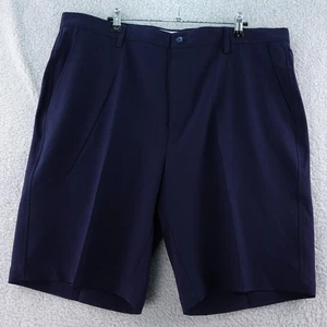 FJ Footjoy Men's Golf Shorts 40 Navy Blue Performance Stretch Flat Front Pocket - Picture 1 of 6