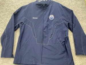 Edmonton Oilers Jacke Herren Größe 2XL Blau Reebok NHL Full Zip Hockey - Bild 1 von 17