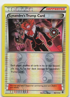 Lysandre's Trump Card 99/119 Uncommon Reverse Holo XY Phantom Forces NM Pokémon - Image 1 of 2