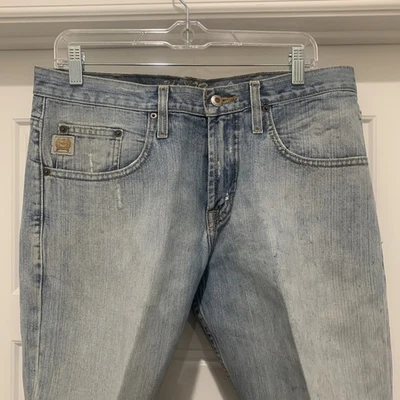 CINCH MENS RELAXED FIT JEANS MEDIUM STONEWASH Destroyed 34x38 Cowboy RN17901 - Image 1 of 4