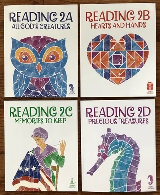 BJU Press Reading Third Edition Books 2A 2B 2C and 2D - Image 1 of 4