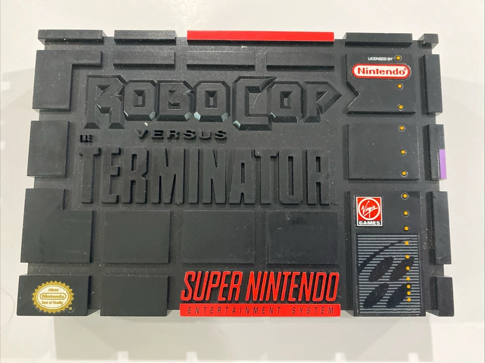 RoboCop vs. The Terminator (Super Nintendo 1993) SNES CIB - Image 1 of 4