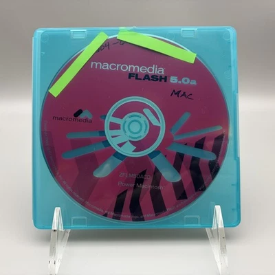 Vintage 2001 Macromedia Flash 5.0a Software CD-ROM Power Macintosh Mac - Image 1 of 4