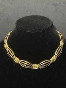 Vintage Monet goldfarbene Gliederkette - Bild 1 von 24