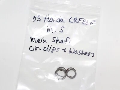 Honda CRF80F CRF XR 80 2005 04-13 transmisión eje principal clips de arandela varios Foto 1 de 4