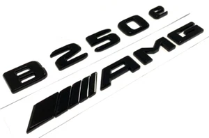 BLACK B250e +AMG FOR MERCEDES REAR TRUNK EMBLEM BADGE NAMEPLATE DECAL NUMBERS - Picture 1 of 2