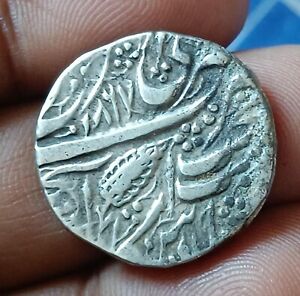 Old Indian Authentic Sikh Empire Silver Rupee of Maharaja RANJIT SINGH .Rare#MK3