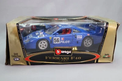 LJ985 BURAGO GOLD 3332 1/18 1:18 Ferrari F40 WRC Igol Pilot 1987 56 - Photo 1/4