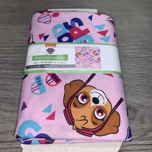 PAW PATROL Pink Skye Girls One Yard 100% Cotton Fabric Precut (36 in x 44 in) - Picture 1 of 3
