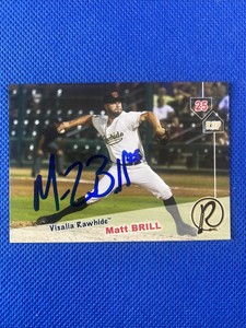 2019 Visalia Rawhide Matt Brill Auto Signed Autograph Dbacks 