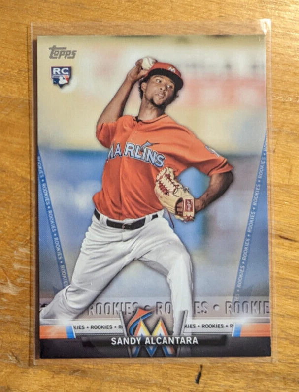 2018 Topps Salute Blue Parallel #S-66 Sandy Alcantara RC Marlins Series 2 - Image 1 of 1