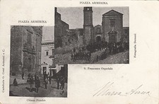 NP5079 - PIAZZA ARMERINA ENNA - DUE IMMAGININI VIAGGIATA 1901