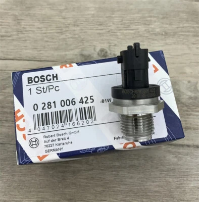 NEW 0281006425 Bosch Fuel Rail Pressure Sensor For 2003-2007 Dodge Ram 2500 5.9L - Изображение 1 из 4