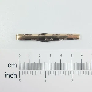 Vintage Krawattennadel/Krawattenklammer 9 kt Gold auf Silber Silber vergoldet gemarkt 9 kt Gold auf Silber - Bild 1 von 7