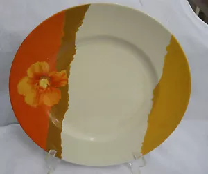222 QUINTO PLATO DE CENA ÁMBAR S 10 3/4" AMAPOLA FLOROMINGDALES OTOÑO AMARILLO NARANJA - Imagen 1 de 2