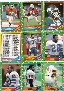 1986 Topps Football Lot of 75 VG Condition (Monk, Newsome) Bx6b - Bild 1 von 9