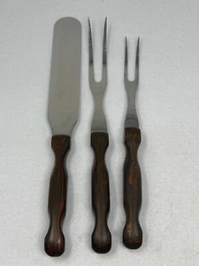 Vtg Lot of 3 Cutco Serving Utensils Meat Forks Cake Spatula 1026 1027 1028 - Picture 1 of 8