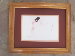 R C Gorman DAMITA framed MATTED Navajo print with glass - Picture 1 of 3