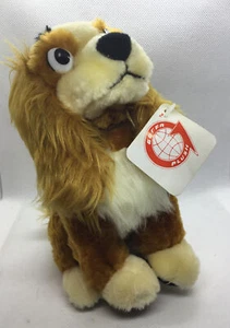 New Vintage Goffa Brown Small Spaniel Dog Plush 7” Stuffed Animal Toy Lady - Picture 1 of 11