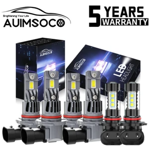 For Lexus GS300 GS400 1998-2005 Xenon White LED Headlight + Fog Light Bulbs Kit - Picture 1 of 16
