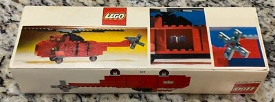 Helicóptero de rescate Legoland 1974 caja 691 años 70 vintage Lego No. 4273 cierre grabado Foto 1 de 4