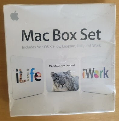 SEALED NEW Apple Mac Box Set Includes Mac OS X Snow Leopard iLife iWork MC209Z/A - Image 1 of 4
