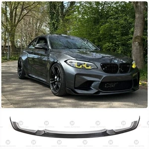 MPerformance Style Real Carbon Fiber Front Spliter Lip For OG BMW M2 F87 (16-18) - Picture 1 of 10