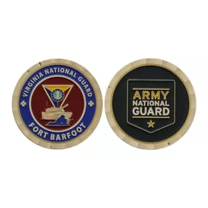 MONEDA DESAFÍO EJÉRCITO 1,75" FORTALEZA GUARDIA NACIONAL VIRGINIA - Imagen 1 de 1