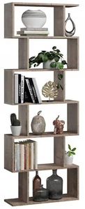 MATKAM BASK Bücheregal MAX aus Holzspanplatten, B/H/T 76,4x210x28cm Grange Eiche - Bild 1 von 4