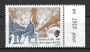 Monaco Mi.Nr. 3523** (2021) postfrisch/100. Todestag von Camille Saint-Saëns - Picture 1 of 1