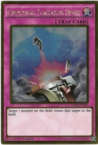 Compulsory Evacuation Device PGL2-EN065 Gold Rare Yu-Gi-Oh Card 1st Edition New - Picture 1 of 3