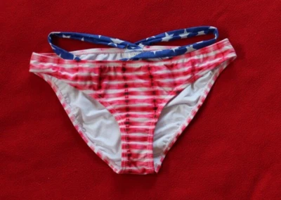 Pantalones de bikini Venus talla 12 rojo, blanco, azul Foto 1 de 2