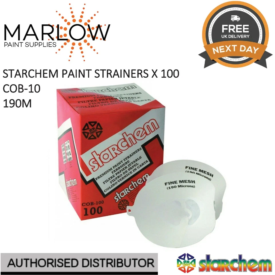 STARCHEM COB-100 190M NYLON MESH PAINT STRAINERS BOX OF 100 - Image 1 of 3
