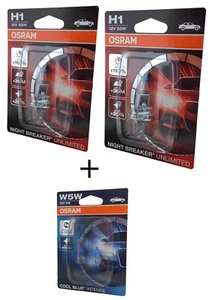 H1 OSRAM Night Breaker Unlimited +110% 64150NBU-01B 2st + W5W Cool Blue Intense - Bild 1 von 3