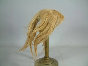 Antique 8" Circumference Blond Human Hair Doll Wig Signed size 7 As Is LOOK! - Picture 1 of 11