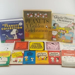 Peanuts 15 Book Lot Charlie Brown Snoopy Comics Charles M. Schulz 60s - Present - Picture 1 of 12