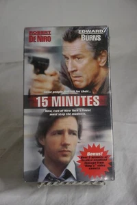 15 MINUTES (VHS, 2002) Robert De Niro, Edward Burns Kelsey Grammer, Avery Brooks - Picture 1 of 2
