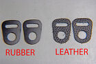 Retro camera strap protectors in black RUBBER for Nikon F2, Df etc