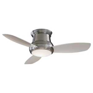 Minka Aire Concept Ii 44" LED Flush Ceiling Fan, Brushed Nickel - F518L-BN - Picture 1 of 1