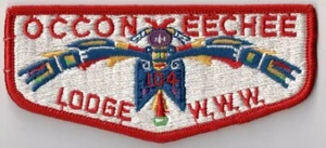 BSA, Occoneechee Lodge 104 S-2, cara rosa oscuro, Occoneechee CNCL Carolina del Norte - Imagen 1 de 1