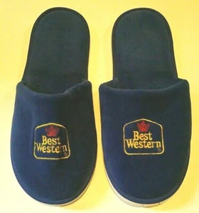 Best Western Hotel scarpe ciabatte ospiti taglia unica blu vintage - Foto 1 di 10
