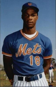 NY METS No. 18 Darryl Strawberry Outfielder; Mets Baseball Player; Unused, Mint - Picture 1 of 2