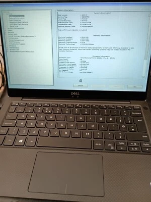 Dell XPS 13 9370 Touchscreen Intel I7 8550U 1.9GHz, 8GB RAM, 256GB SSD Win 11 - Image 1 of 4
