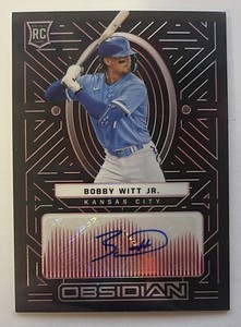 2022 Panini Chronicles Bobby Witt Jr Obsidian RC Auto /25!!