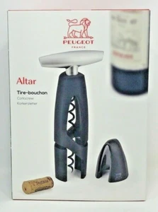 Peugeot 200459 Altar Corkscrew With Foil Cutter Black Brand New  - Picture 1 of 7