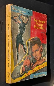 Peter Manton (John Creasey) NO ESCAPE FROM MURDER Jay Books 1959 #51 paperback - Picture 1 of 3