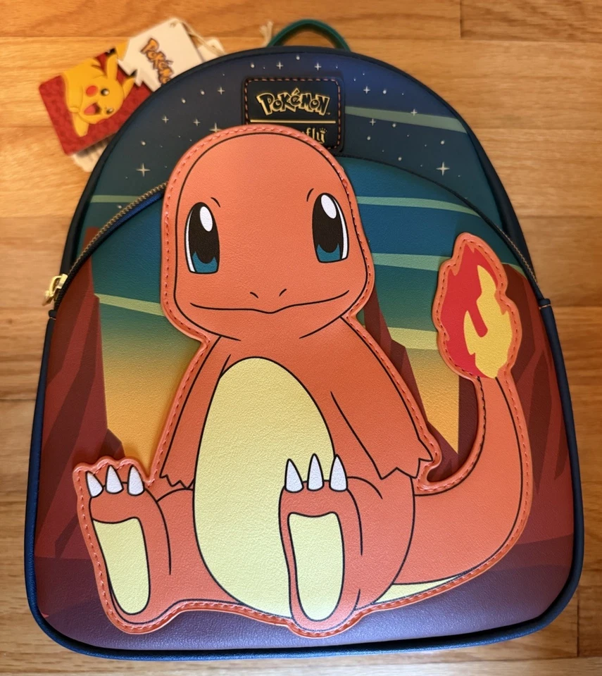 Loungefly Pokemon Charmander Mini Backpack with Tags Glow in the Dark