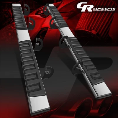 6.75" Side Step Bar Flat Running Boards for 2009-2014 Ford F150 Super Crew Cab - Image 1 of 4